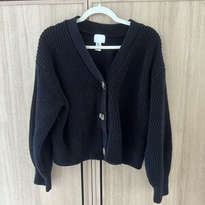 H&M cropped cardigan knit sweater  - medium